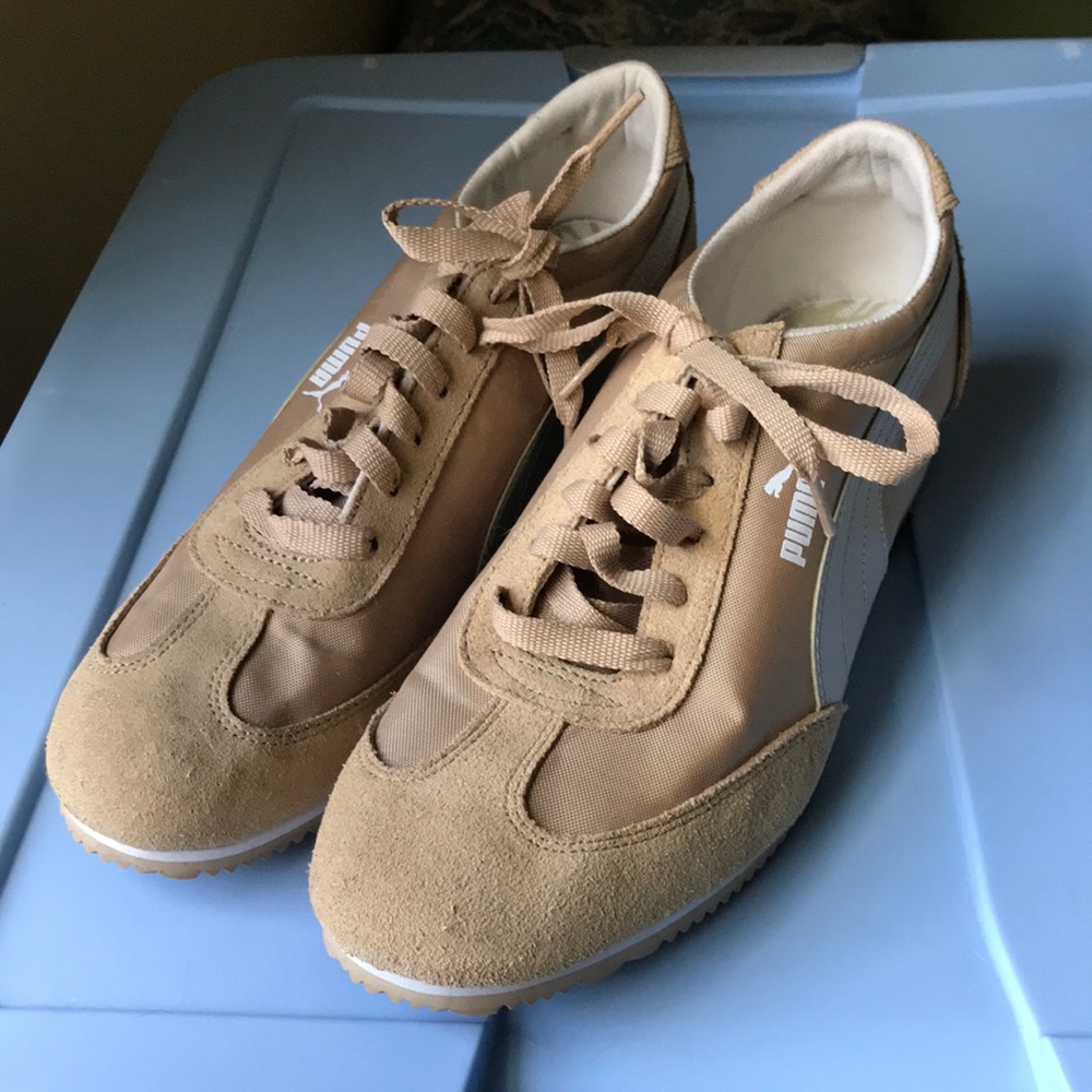 Tan Puma Sneakers - like new